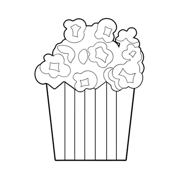 Free Transparent Popcorn Clipart to Edit Online