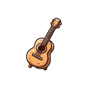 Free Cartoon Guitar Clipart to Edit Online