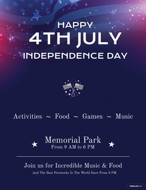 4th of July Poster Template