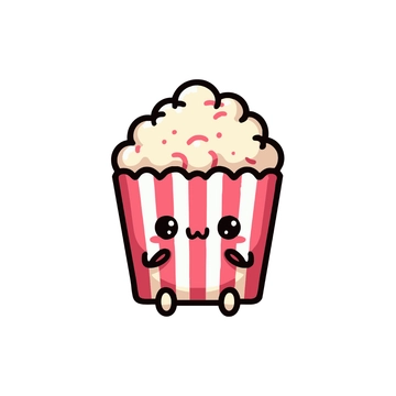 Free Cute Popcorn Clipart to Edit Online
