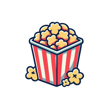 Free Movie Popcorn Clipart to Edit Online