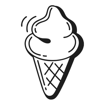 Free Ice Cream Outline Clipart to Edit Online