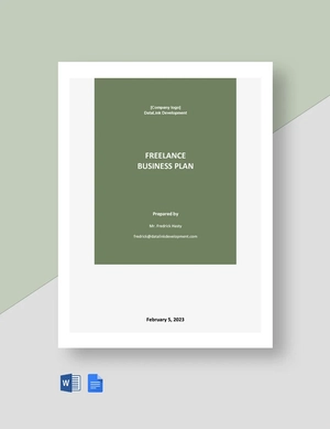 Simple Freelance Business Plan Template