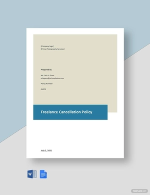 Freelance Cancellation Policy Template