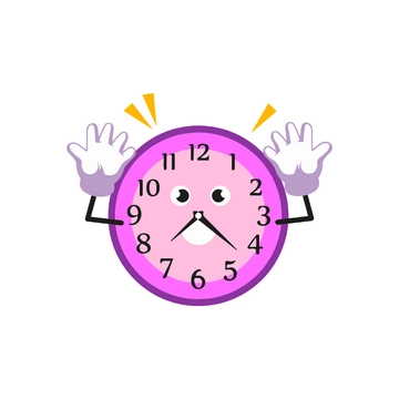Free Cartoon Clock Clipart to Edit Online