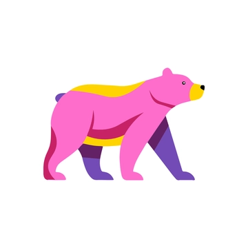Free Colorful Bear Clipart to Edit Online
