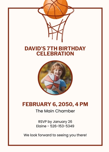 Free Modern Sports Birthday Party Invitation Template to Edit Online