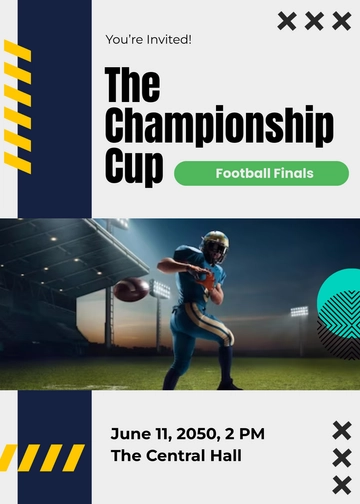 Free Custom Sports Event Invitation Template to Edit Online