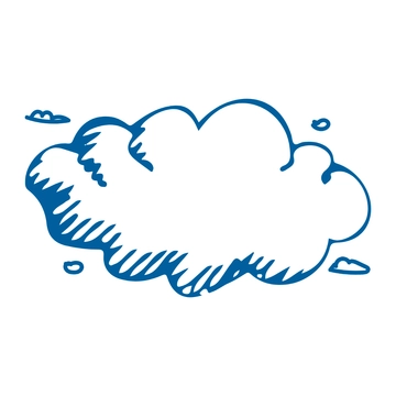 Free Outline Cloud Clipart to Edit Online