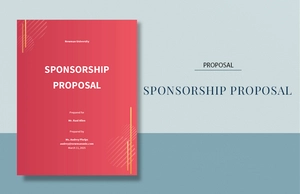 Sponsorship Proposal Sample Template