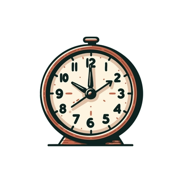Free Round Clock Clipart to Edit Online