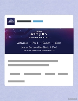4th of July Tumblr Banner Template