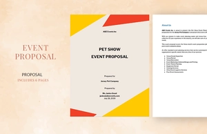 Event Proposal Sample Template