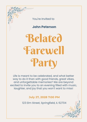 Free DIY Tea Party Invitation Template to Edit Online