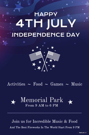 4th of July Tumblr Post Template