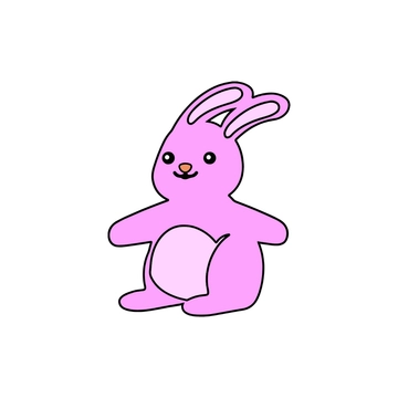 Free Outline Bunny Clipart to Edit Online