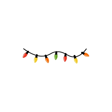Free Christmas Lights Clipart to Edit Online
