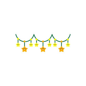 Free Cute Christmas Lights Clipart to Edit Online