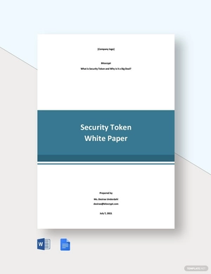 Security Token White Paper Template