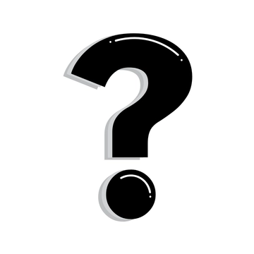 Free Black and White Question Mark Clipart to Edit Online