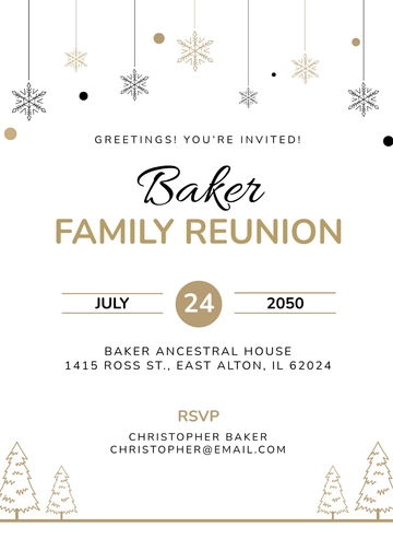 Free Gold Minimalist Invitation Template to Edit Online