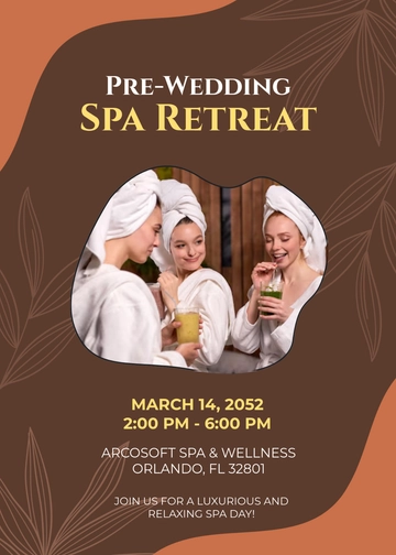 Free Girls' Spa Invitation Template for Parties to Edit Online