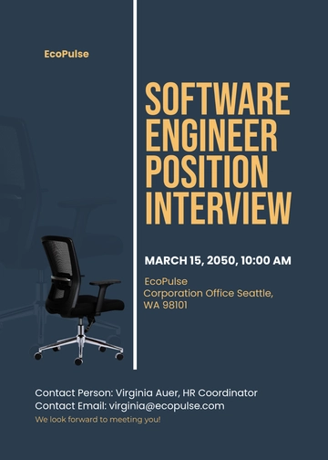 Free Blank HR Interview Invitation Template to Edit Online
