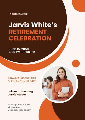Free Customizable Retirement HR Invitation Template to Edit Online