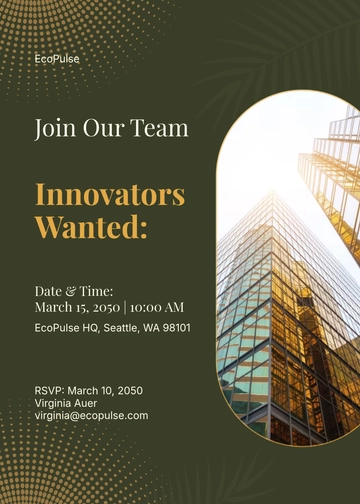Free Creative HR Job Interview Invitation Template to Edit Online