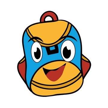 Free Cartoon Backpack Clipart to Edit Online