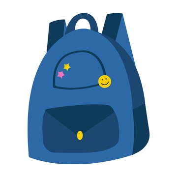 Free School Backpack Clipart to Edit Online