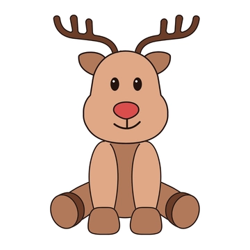 Free Simple Reindeer Clipart to Edit Online Free Simple Reindeer Clipart to Edit Online