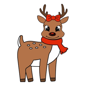 Free Cartoon Reindeer Clipart to Edit Online Free Cartoon Reindeer Clipart to Edit Online