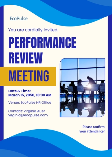 Free Formal Meeting HR Invitation Template to Edit Online