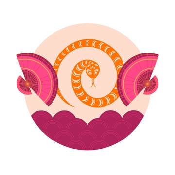 Free Snake Year Cartoon Template to Edit Online