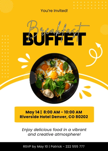 Free Creative Breakfast Buffet Invitation Template to Edit Online Free Creative Breakfast Buffet Invitation Template to Edit Online