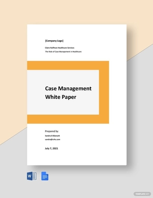 Case Management White Paper Template