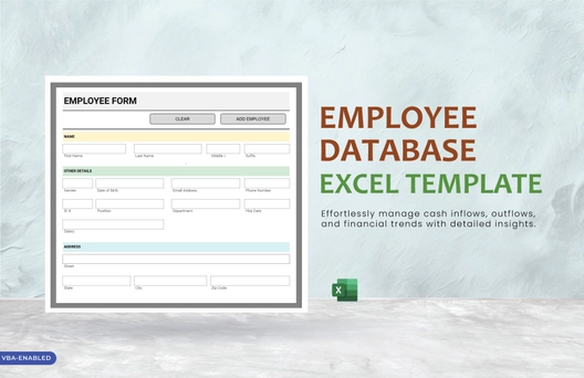 Employee Database Excel Template