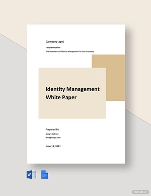 Identity Management White Paper Template