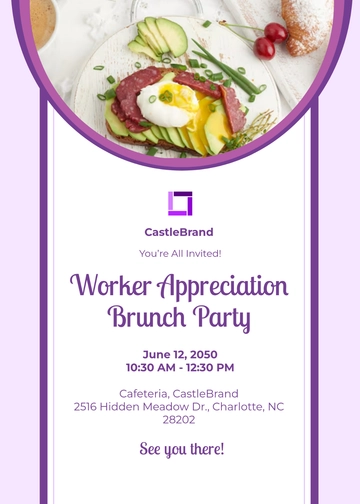 Free Brunch Appreciation Invitation Design Template to Edit Online