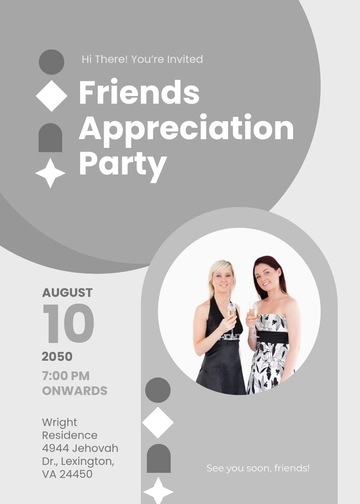 Free White DIY Appreciation Invitation Template to Edit Online