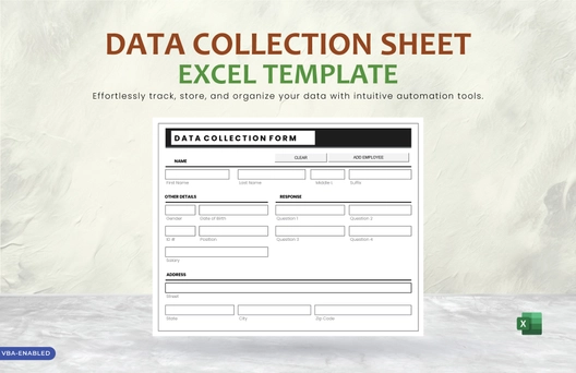 Data Collection Sheet Excel Template