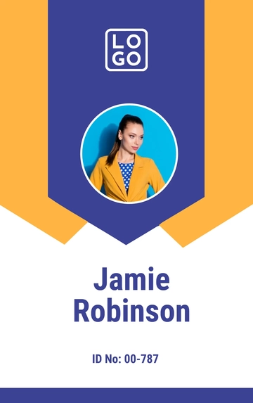 Artistic Event ID Card Template