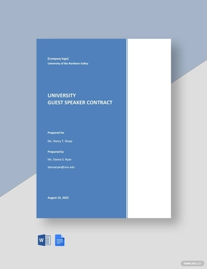 Basic University Contract Template