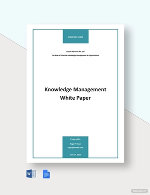 Knowledge Management White Paper Template