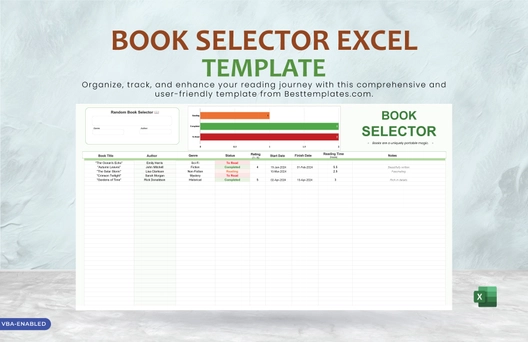 Book Selector Excel Template