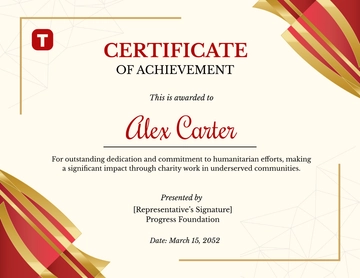 Achievement Certificate Template - Edit Online & Download