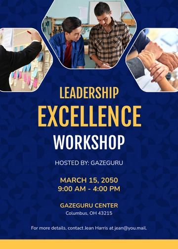 Free Leadership Workshop Invitation Template to Edit Online