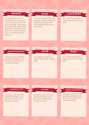 Things to Write in a Valentine's Day Card Template - Edit Online & Download