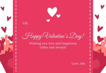 Free Valentine's Day Card Ideas Template to Edit Online
